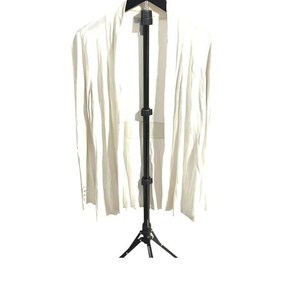 WHBM Cardigan - White with Gold Button Detail - Size Large - Medium-Long Length - Picture 1 of 9